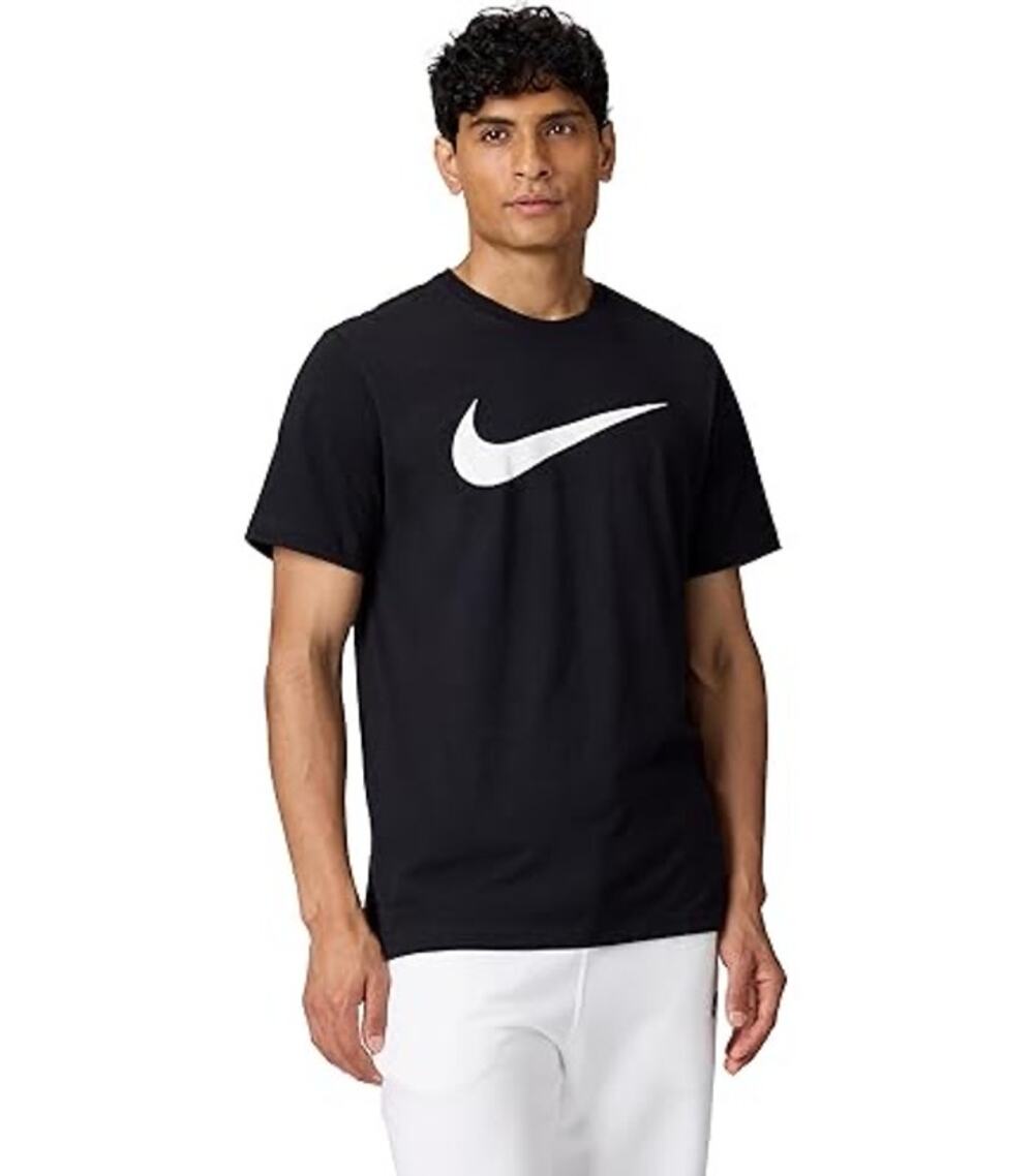 Nike Men's Black Short Sleeve Basic Tee - Classic Style